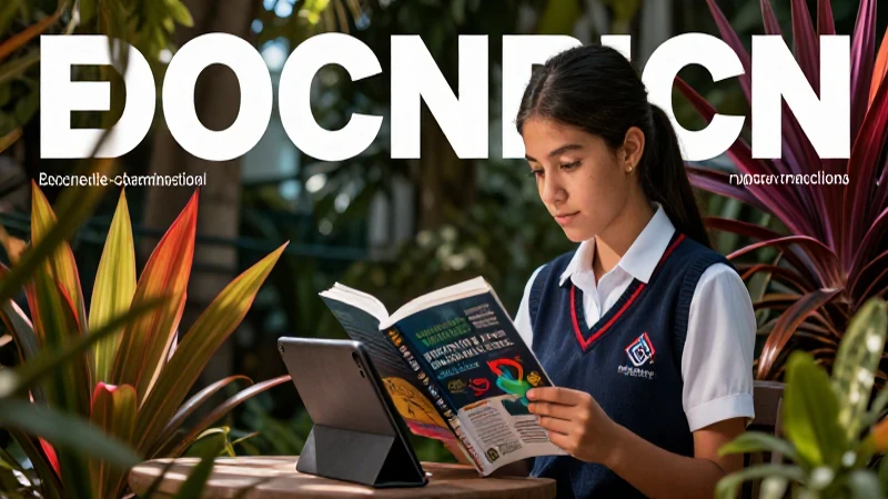 Descarga gratis libros de ciencias naturales en PDF para bachillerato 4 Estudiante mexicano lee ciencia en tablet