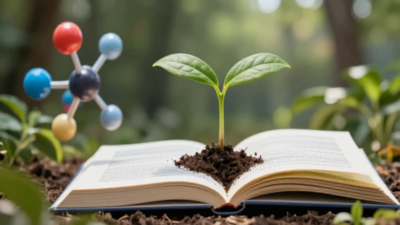 Ilustración educativa vibrante de ciencias naturales