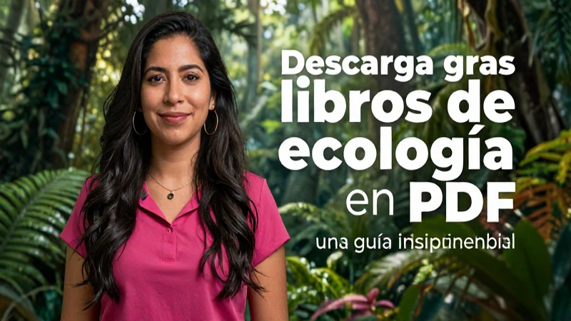 Descarga gratis libros de ecología en PDF: una guía indispensable 6 Educadora mexicana joven en selva vibrante