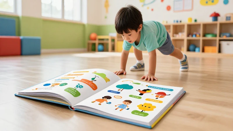 Niño preescolar aprendiendo con estilo vibrante