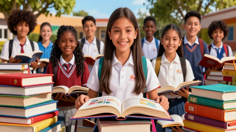 Estudiantes mexicanos ilustran derechos con libros