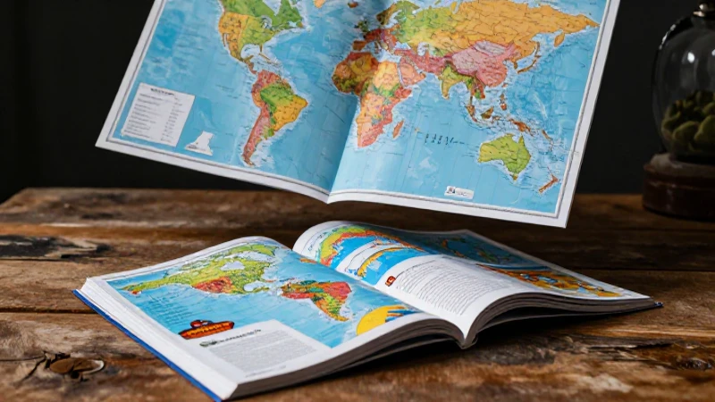 Geografía moderna: libro y mapa dinámico