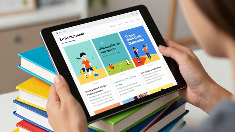 Estudiante moderno con contenido educativo digital