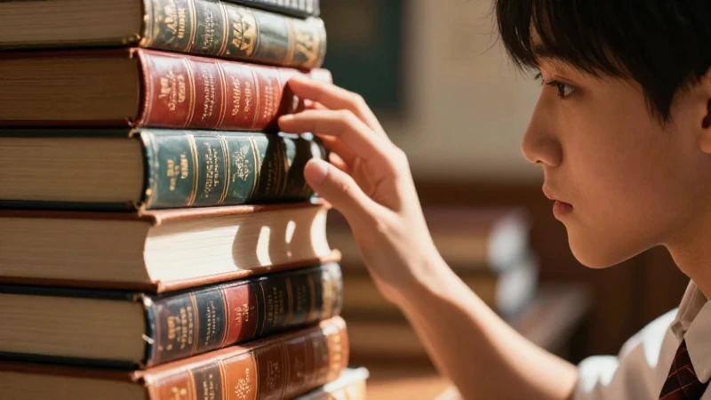 Mejores libros literatura preparatoria: enriquece tu aprendizaje 4 Estudiante alcanza libro antiguo con luz dramática