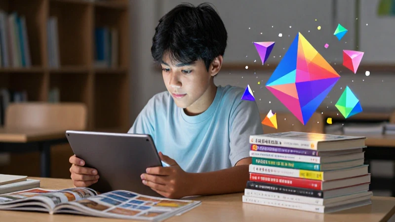 Estudiante motiva aprende matemáticas académicas