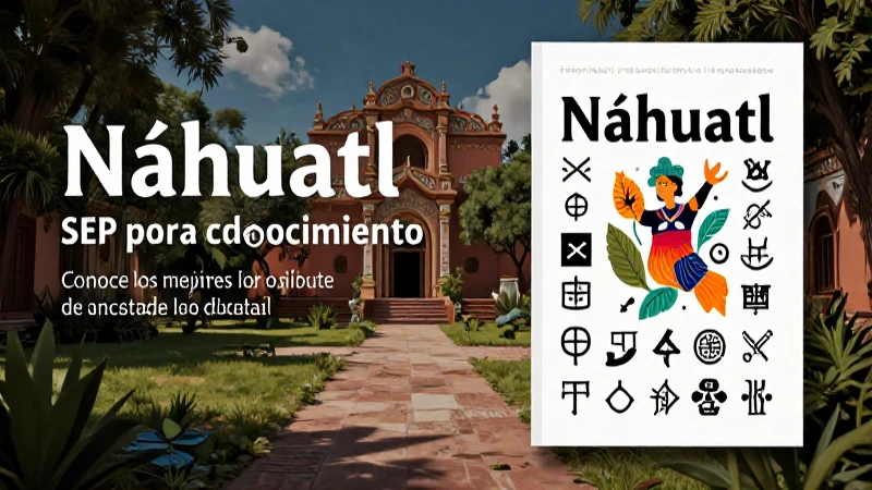 Libros SEP de náhuatl con arte cultural detallado