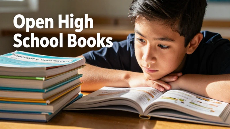 Libros de preparatoria abierta: Aprende y potencia tu conocimiento 3 Estudiante estudiando libros abiertos con luz dorada