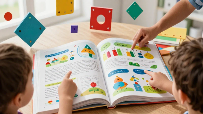 Libro escolar vibrante y educativo con enfoque en el aprendizaje