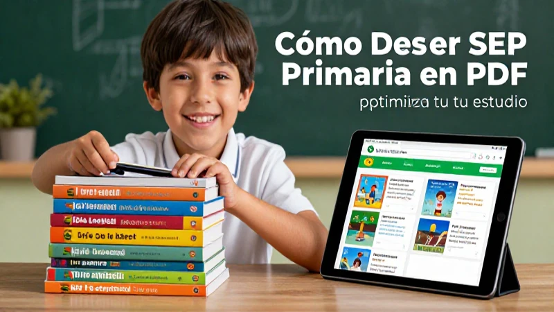 Descarga libros SEP primaria para optimizar tu estudio