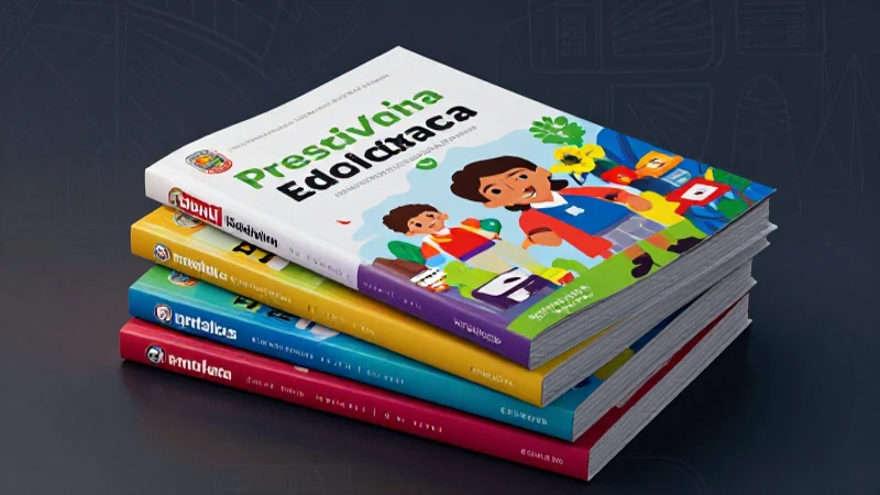 Libros educativos mexicanos con estilo moderno y luz cinematográfica