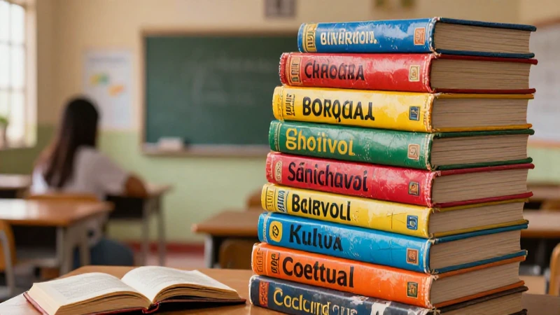 Libros educativos coloridos, realismo profesional en México