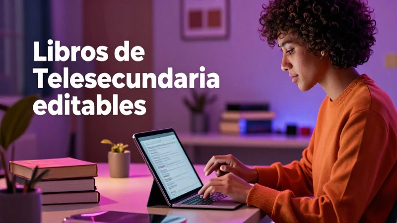 Herramientas para editar libros de telesecundaria