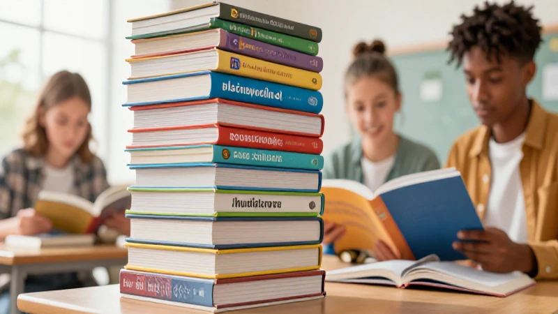 Joven estudiante con libros educativos modernos