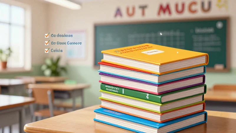 Cubierta de revista educativa con libros vibrantes