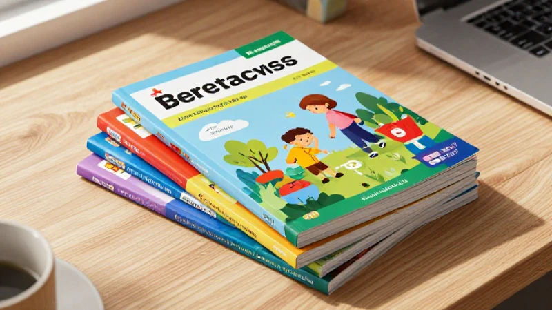 Libros y escritorio con luz matutina vibrante