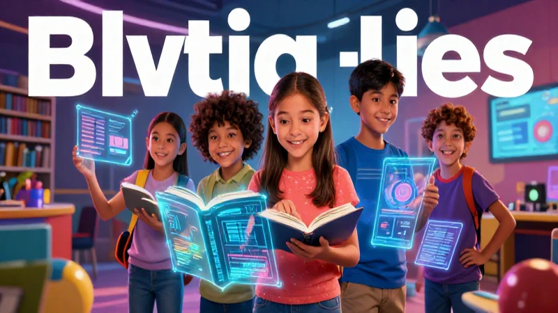 Niños mexicanos interactúan con libros digitales