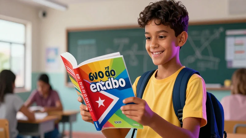 Libros de texto para 8vo grado en Cuba