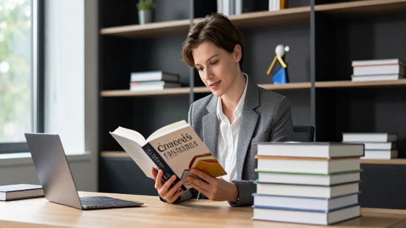los mejores libros de administración para potenciar tus conocimientos 3 Joven profesional lee libros de gestión