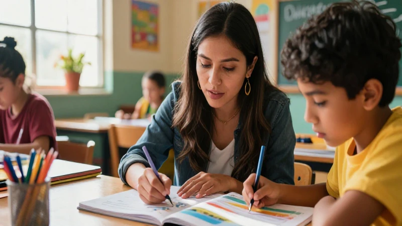 Maestra mexicana guía aprendizaje dinámico