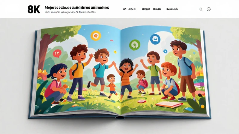 Revolución educativa: libros animados para aprender de forma divertida 4 Portada vibrante para libros de aprendizaje educativo