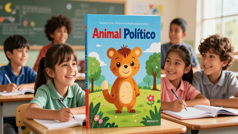 Niños felices aprendiendo con Animal Político
