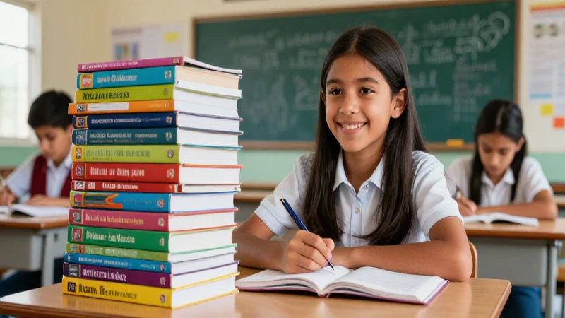 Ahorra en libros de texto Aristegui: aprende al mejor precio 5 Estudiante satisfecho en aula moderna mexicana