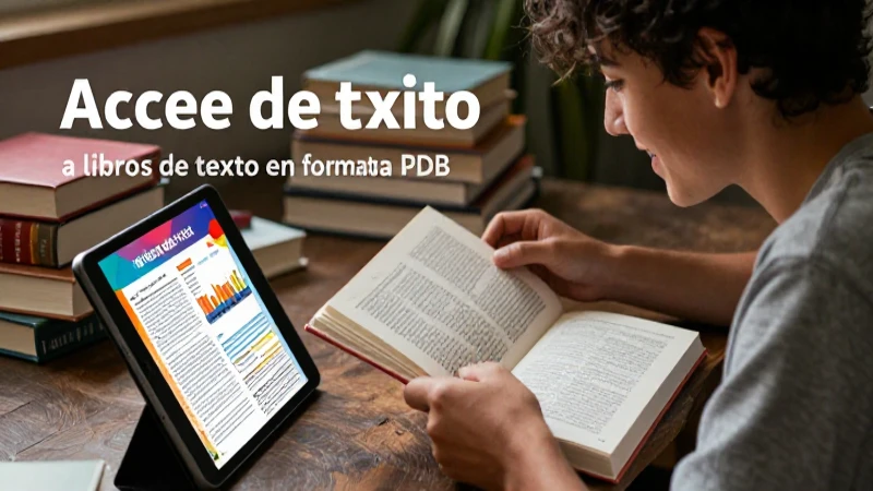 Estudiante lee libros de texto en un ambiente moderno