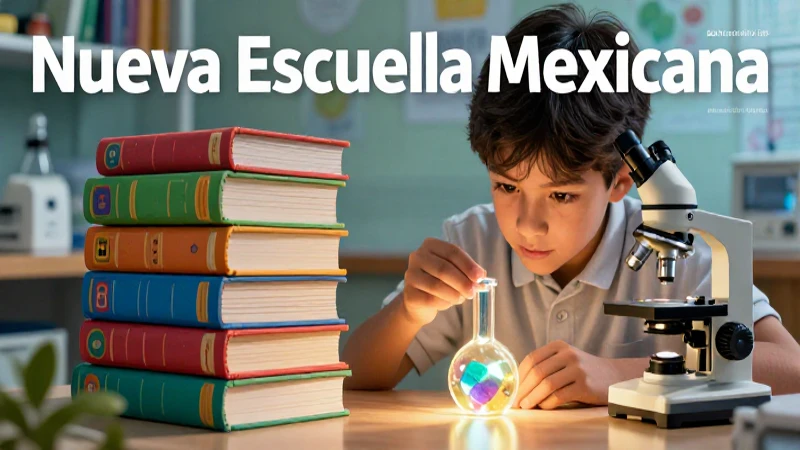Estudiante moderno descubre ciencia en revista educativa