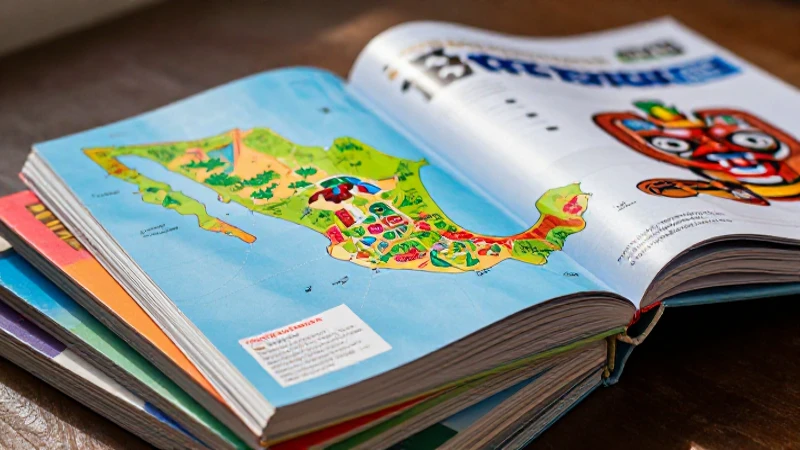 Diseño educativo vibrante y cultural de México