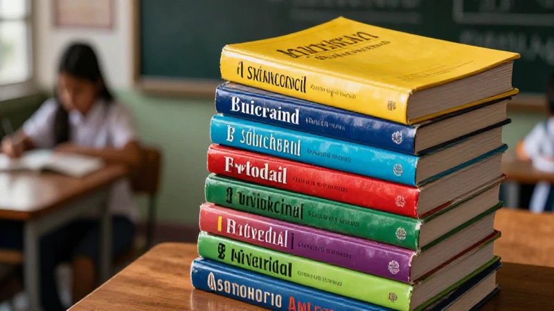 Libros de texto académicos vibrantes en México