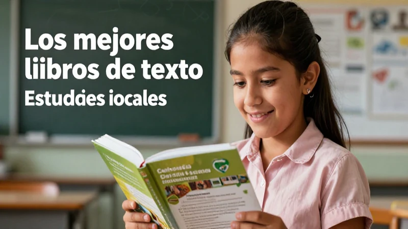 los mejores libros de texto para el éxito en 4to de primaria 5 Estudiante mexicano exitoso con su libro de estudios sociales