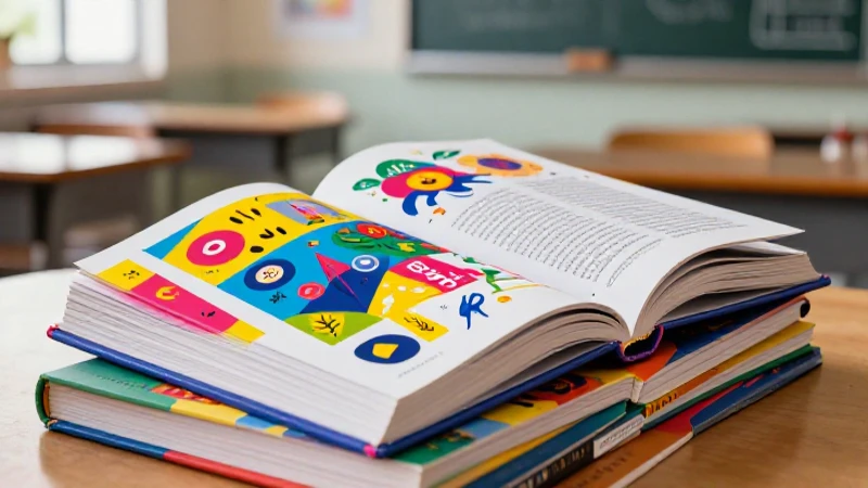 Libros educativos modernos con estética mexicana y vibrante