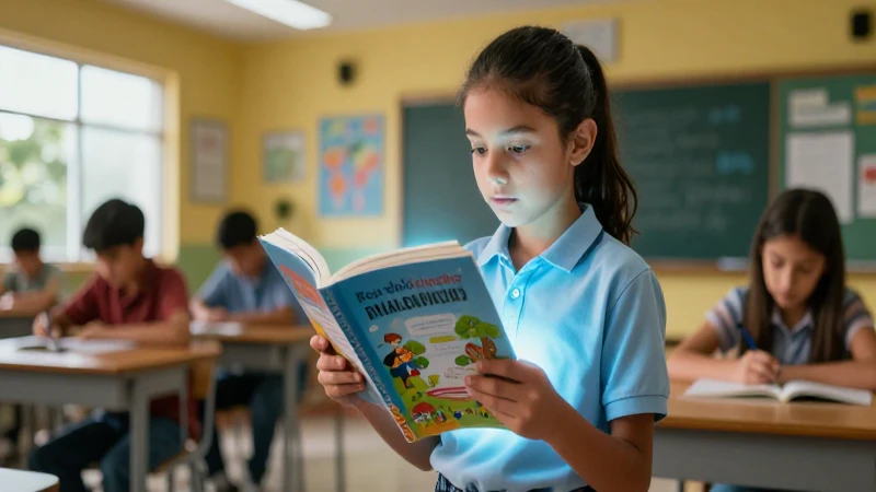 Respuestas detalladas para libros de texto de quinto grado de primaria 4 Estudiante concentrado leyendo en aula moderna