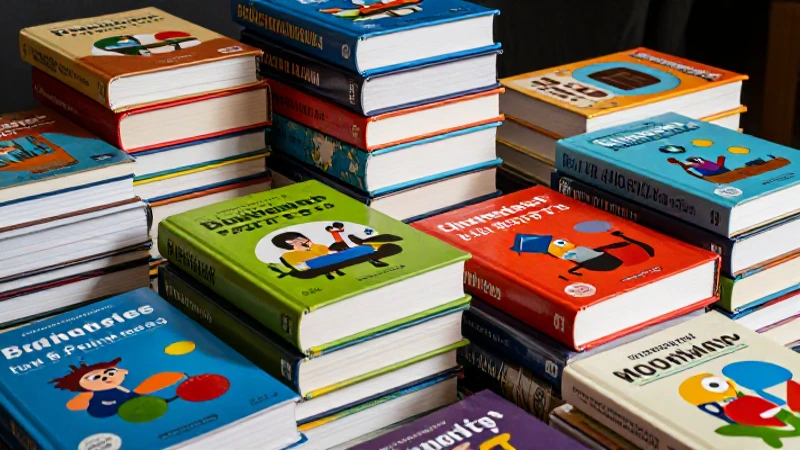 Libros de estudio coloridos, presentación premium y cinematográfica