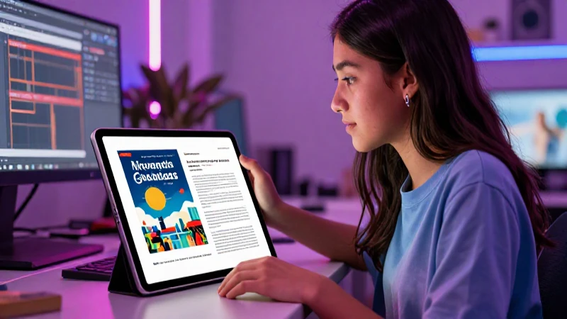 Estudiante mexicano con aprendizaje digital moderno
