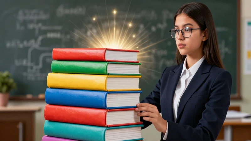 Estudiante moderno, conocimiento y diseño vibrante