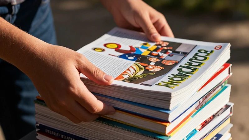 Libros vibrantes bajo sol mexicano cálido