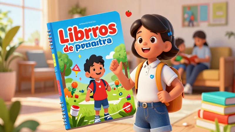 Libros educativos coloridos para primaria