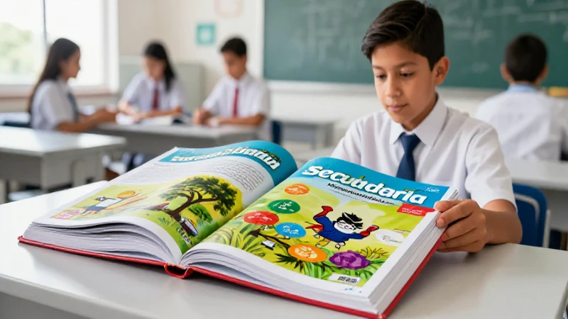 Libros de texto modernos para estudiantes de secundaria