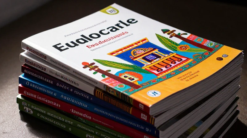 Libros educativos modernos con diseño mexicano vibrante
