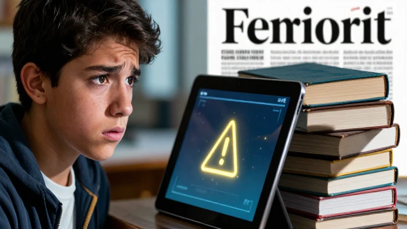 Estudiante mexicano preocupado por alertas digitales