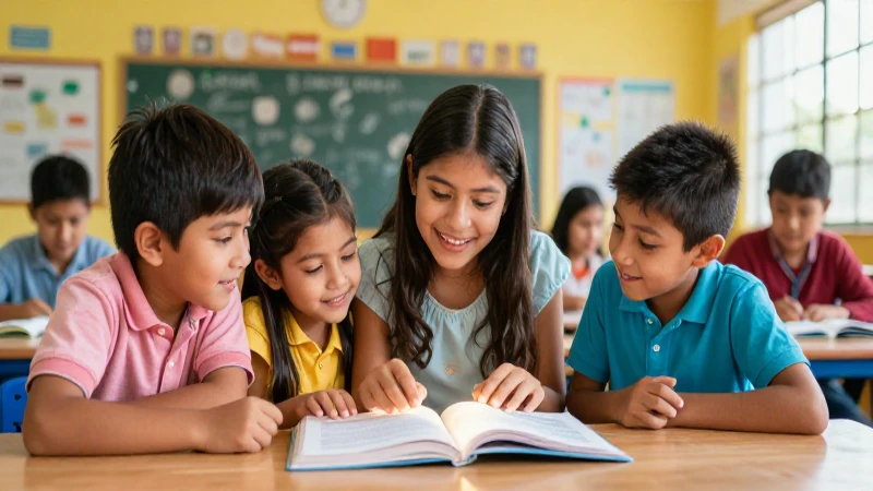 Niños diversos y felices aprendiendo en México