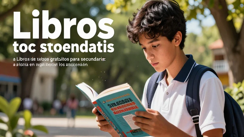 Aprovecha los libros gratuitos de secundaria