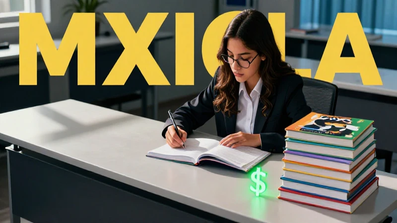 Estudiante mexicano moderno en entorno educativo