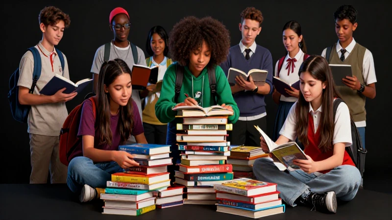 Estudiantes y libros vibrantes en revista educativa