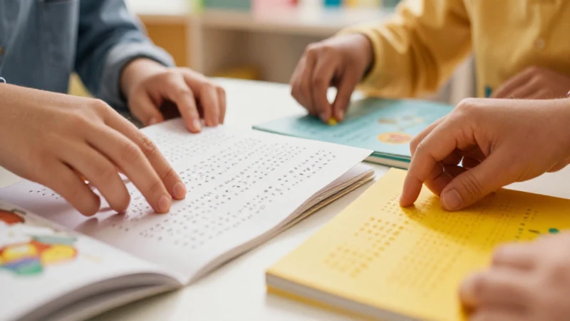 Libros de texto gratuitos en braille y macrotipo: educación inclusiva 4 Manos aprendiendo con Braille y libros grandes