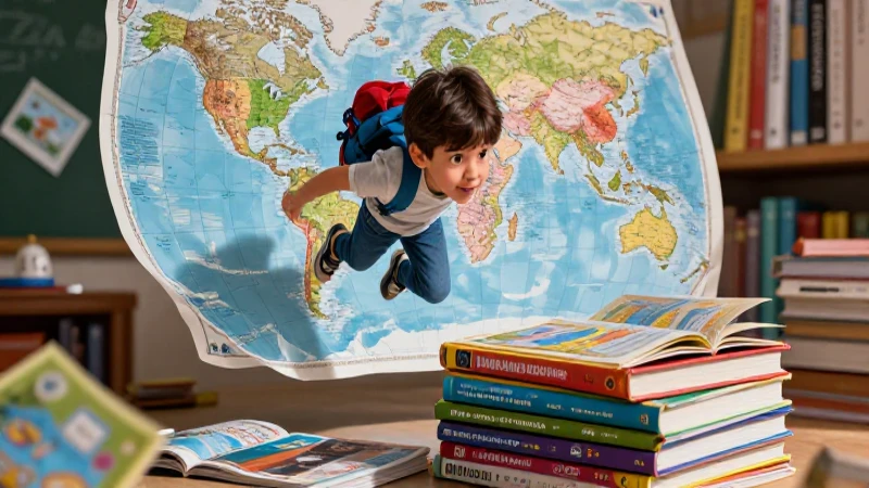 Descarga los mejores libros de geografía gratis para sexto grado 3 Ilustración educativa vibrante sobre geografía