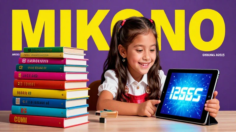Estudiante mexicano con tablet digital en una revista educativa