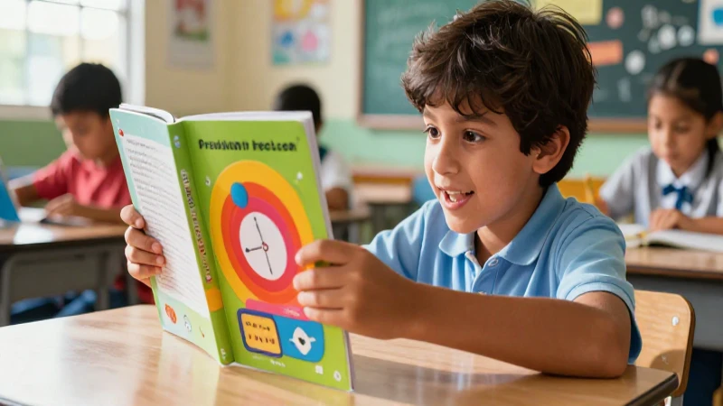 Libros de texto primaria Veracruz gratis: educación de calidad 4 Niño entusiasta aprende en aula mexicana