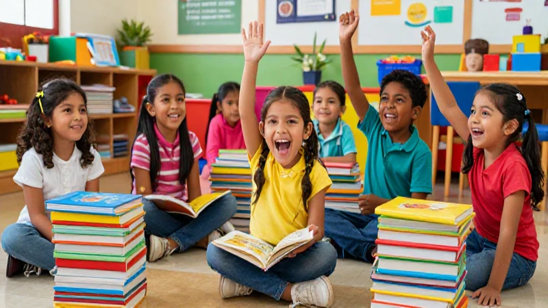 Libros gratis para preescolar en Veracruz: ahorra en educación 4 Niños alegres en vibrante aula mexicana